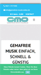 Mobile Screenshot of gemafreie-musik-online.de